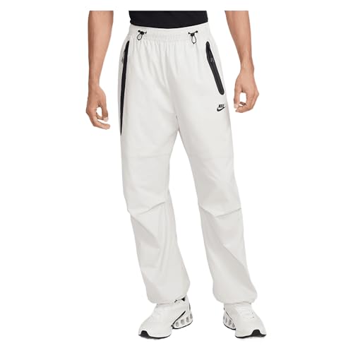 Nike Tech Men's Woven Oversized Pants (HM7158-104, Light Orewood Brown/Light Orewood Brown/Black) Size X-Large