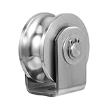 DIYEAH U Groove Wheel Pulley for Rope Systems Heavy Duty Industrial Bearing Pulley Wheel Fitness Equipment Accessory