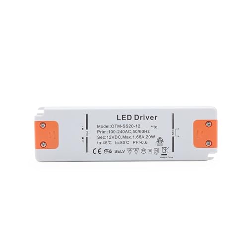 Alimentation du pilote d'éclairage LED 12V avec contrôle intégré compact