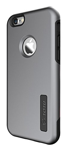 TOTU Dual-Layer TPU Bumper Case for Apple Iphone 6/ 6S - Space Gray/Black
