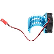 Mxfans 308006 Blue Aluminum Alloy 380 Motor heatsink with Fan for RC Car Motor Heat Sink