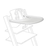 Stokke Tray, White - Designed Exclusively for Tripp Trapp Chair + Tripp Trapp Baby Set - Convenient to Use and Clean - Made with BPA-Free Plastic - Suitable for Toddlers 6-36 Months