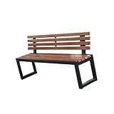 YPAPBHT Kunststoff-Holz-Spielplatz-Parkbank-Rückenlehne im Freien öffentliche Ruhebank Gartengemeinschaft im Freien Langer Stuhl(150cm)