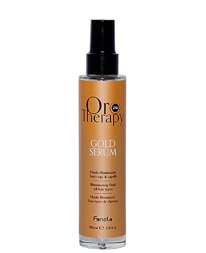 Fanola Orotherapy Hair Fluid, Hair Treatment Filled with Gold to Improve Hair Manageable Giving Body and Lightness