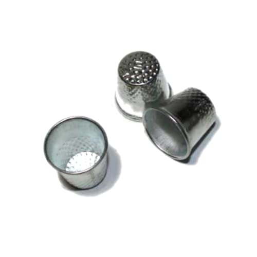 Kit Di 2 Ditali Regolabili Per Sashiko E Cucito A Mano - Metallici, Grandi E Piccoli