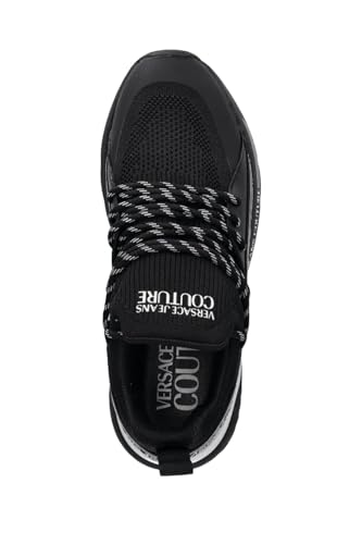 Image of VERSACE JEANS COUTURE Sneaker 78YA3SA3 ZSC65 (Black 899, US Footwear Size System, Adult, Men, Numeric, Medium, 9)