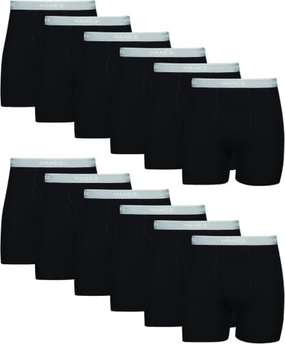 Hanes mens Underwear Boxer Briefs Pack, Cool & Breathable Cotton ...