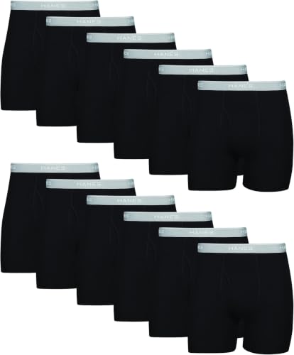 Image of Hanes mens Underwear Boxer Briefs Pack, Cool & Breathable Cotton Moisture-wicking Underwear for Men, No Ride Up