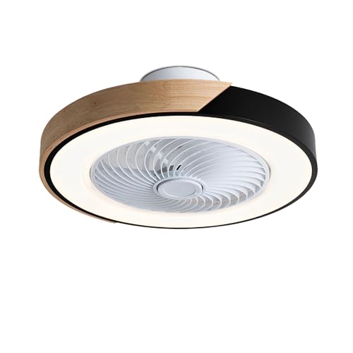 Plafonnier ventilateur LED intelligent à intensité variable pour chambre