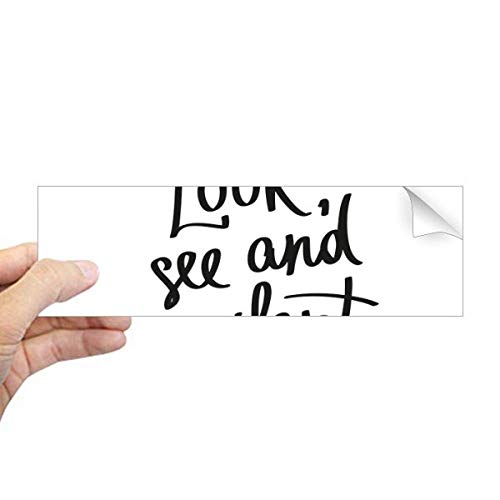 Adhesivo para parachoques See and Be Silent ideal para personalizar tu coche urbano