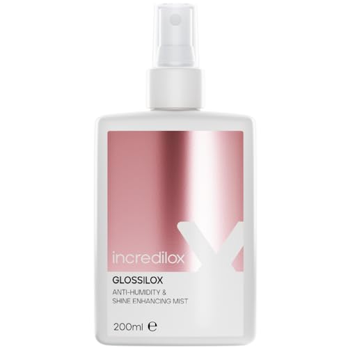 Incredilox Glossilox Anti-Humidity & Shine Enhancing Mist 200ml - Lightweight Frizz Control Spray Heat Protection & Gloss Finish for All Hair Types