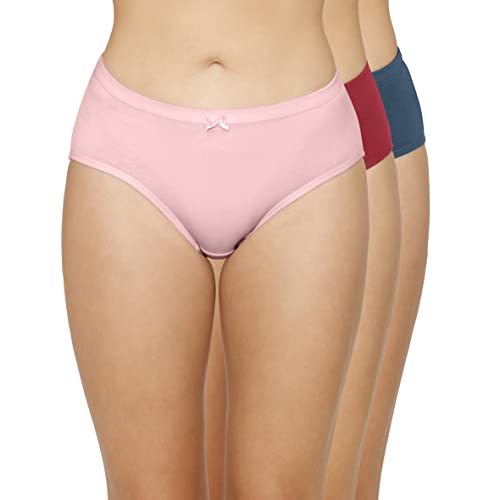 Image of Amante Solid Mid Rise Hipster Panty (Pack of 3)
