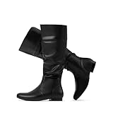 DREAM PAIRS Women's Wide Calf Knee High Boots, Side Zipper, Warm Faux Fur Lining,...