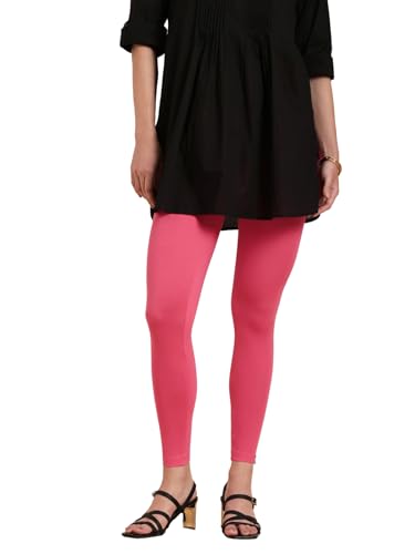 Image of TWIN BIRDS Super Stretchable Cotton Elasthane Fabric Ankle Length Leggings for Women