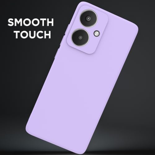 Image of Outlouders Back Cover for Redmi 13C 5G | Camera Protection | Durable Soft Matte Silicone Bumper Case (Purple)