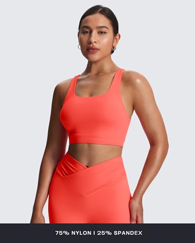 Image of Aoxjox Women's Workout Sports Bras High Impact Fitness Training Gym Khloe Bra Yoga Crop Tank