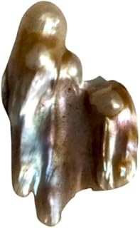 لؤلؤ باروك طبيعي نادر بشكل غير منتظم كبير وطول 3 سم، متغير الألوان