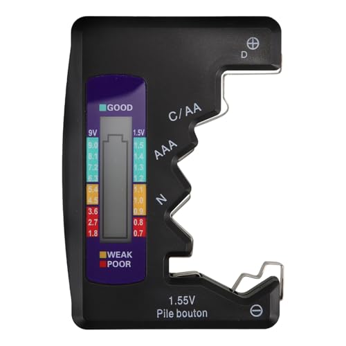 SWOOMEY Aa AAA Battery Tester Device Digital Voltage Checker for Batteries and Device Safety