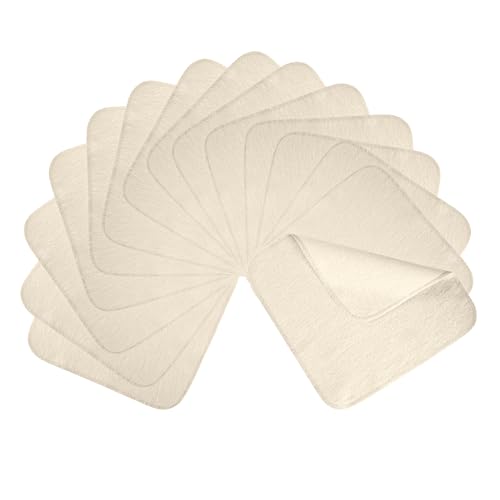 Einlagige Flanellwaschlappen aus Bio-Baumwolle - 15 Stück - Mehrweg Baby...