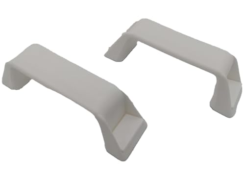 CR-MOESANCO® Lot de 2 poignées de stationnement pour caravane ou remorque Blanc