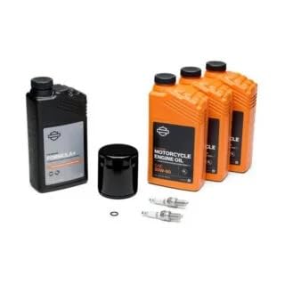 (Harley-Davidson) Kit Tagliando Originale per moto (Harley-Davidson) XL Sportster 883/1200 1986-2020, Olio HD360 SAE 20W-50, Filtro Nero, Candele 6R12