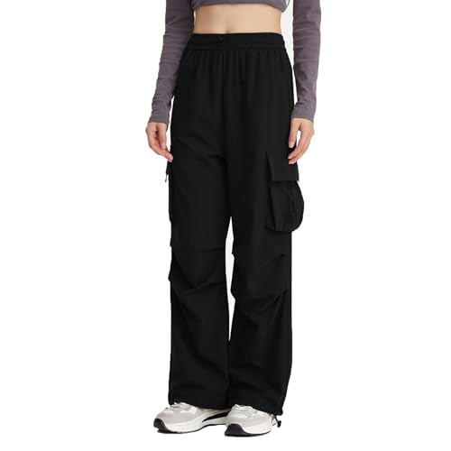Lista de Pantalones impermeables para Mujer para comprar online. 45 QKIIINQ Pantalones Holgados paracaídas para Mujer, Pantalón Senderismo Cargo Mujer, Parachute Pants con 4 Bolsillos,Transpirable Secado rápido (MX/US, Alfa, Mediano, Grande,...
