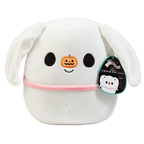 Squishmallows Original 8-Inch Zero The Dog - Nightmare Before Christmas - Official Jazwares Plush - Collectible Soft & Squishy Stuffed Animal Toy - Gift for Kids, Girls & Boys