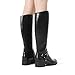 DREAM PAIRS Boots For Women Knee High, Comfortable Pull On Side Zipper Buckle Riding Boots,Size 7,Black,SDKB2312W