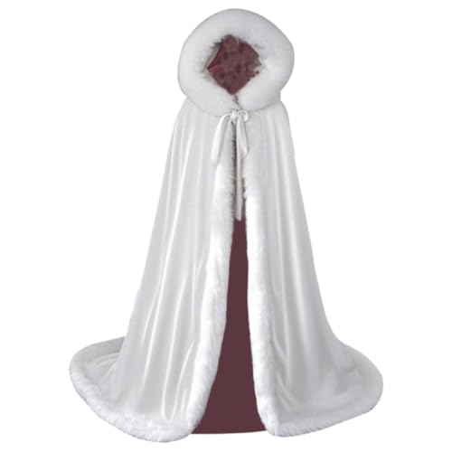 Stakee Capa con Capucha De Estilo Chino para Mujer, Capa Larga