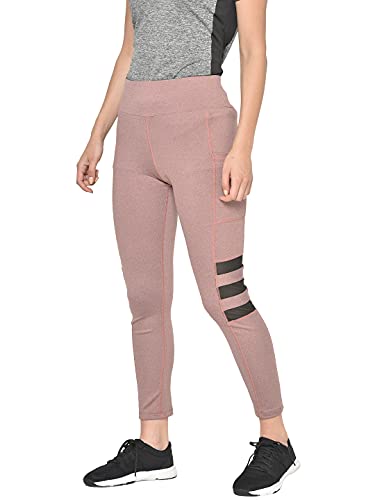 Image of CHKOKKO Women's High Rise Regular Fit Polyester Blend Sports Leggings (JSSTIGHT)