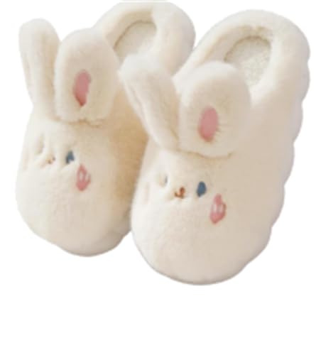 ELONEL Cute Rabbit Slippers for Women's Home - Couple Animal Anti-Slip and Warm External Wear With Soft Sole Plush