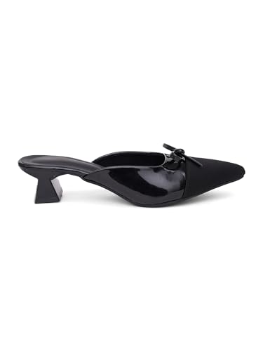 Image of TRYME Women's Block & Kitten Heel Sandals Stylish Comfortable Solid Slip-On Fashion Daily & Casual Wear