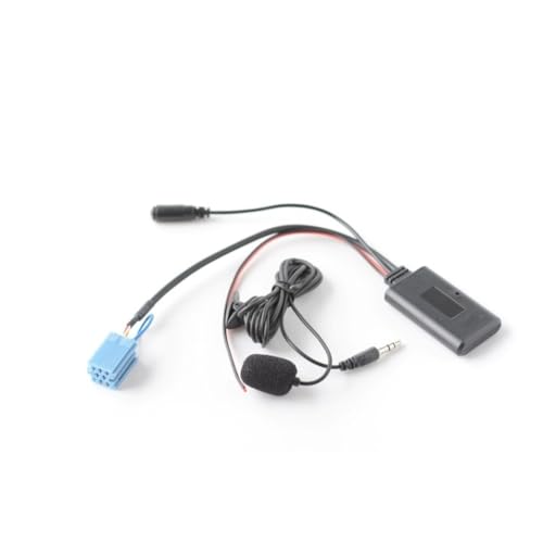 EasyByMall Adaptador de audio AUX inalámbrico para Fiat Ducato, Boxer & Relay (2011 2013), llamadas manos libres, micrófono integrado, soporte de volante de 8 pines