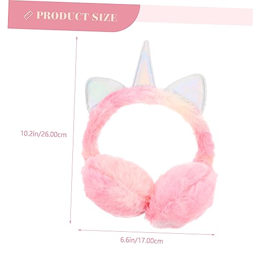 Earmuffs for Winter Plush Unicorn Earmuffs Ear Protection Cover Reusable Comfortable for Outdoor Activities2