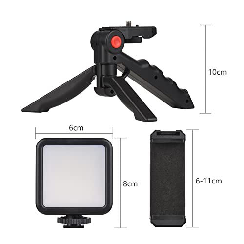 Kit de vlog para smartphone trípode extensible y luz de video 3
