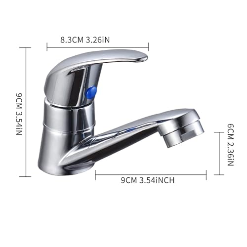 Robinet en alliage pour eau froide simple, mécanisme fluide pour bac et évier