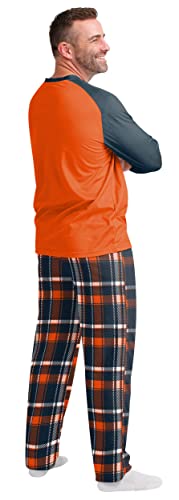 FOCO NFL Chicago Bears Men's Pajama Shirt and Pants Lounge Set2
