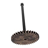 Tofficu Metal Paper Towel Holder Stand Vintage Industrial Kitchen Dispenser for Paper Towels and Wrap Compact Countertop Organizer for Use