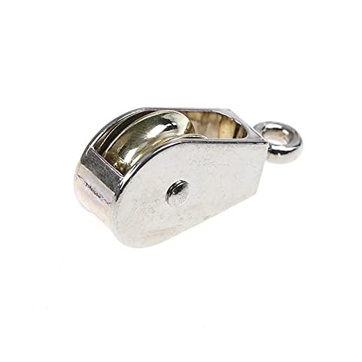 WNJ-TOOL, 1st 36 / 52mm Metal Skiv Zinc Alloy Fast remskiva Crown block och talja Lyft Wheel Mini Single/Double remskiva för DIY (Size : Single pulley 52mm)