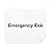 Emergency Exit Black Symbol Pattern Cleaning Cloth Screen Cleaner 2pcs Suede Fabric