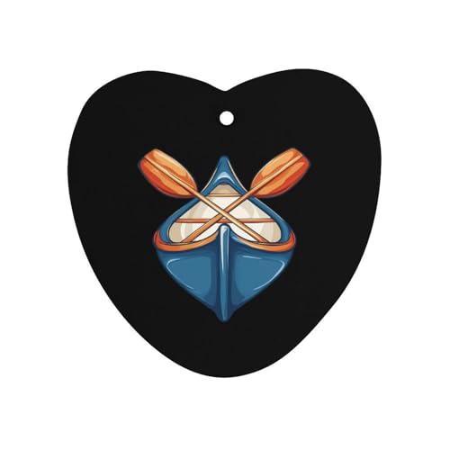 Paddling Canoe Rower Canoer Rowing Paddler Car Air Freshener Hanging Aromatherapy Tablets for Car Accessories Love form