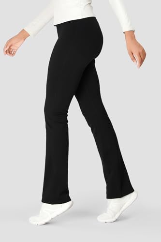 Yogipace,Petite/Regular/Tall Women's CozyWarmth High Waisted Thick Fleece Lined Bootcut Pants Thermal Flare Leggings3