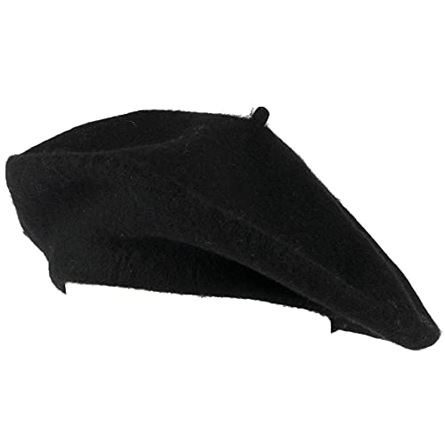Wool Blend French Beret for Men and Women - Classic Plain Colours - Soft Hat to Socks Design