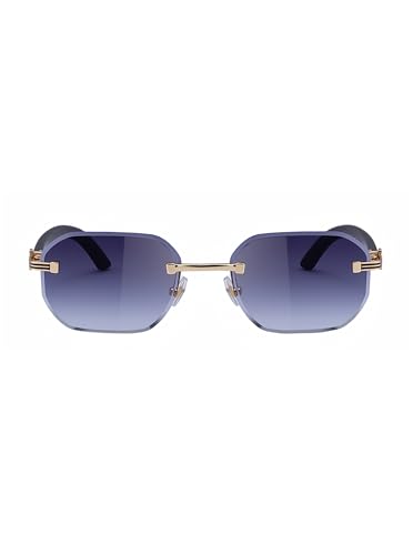 Image of Rimless Sunglasses for Men&Women with Narrow Face Fashion Frameless Shades(3050)