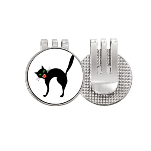 Marqueur de balle de golf chat noir accessoire de sport Halloween