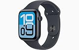 Apple Watch SE 3 [GPS, 44mm] Cassa Mezzanotte in Alluminio con Cinturino Sport Nero, M/L (Ricondizionato)