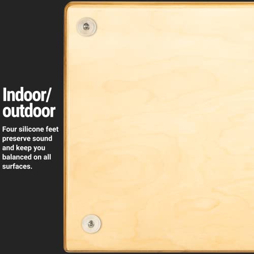 Cajon Box Drum With Internal Strings For Snare Effect, Espresso Burst — Not Made In China — 100% Baltic Birch, Woodcraft Series, 2-Year Warranty #TOP2