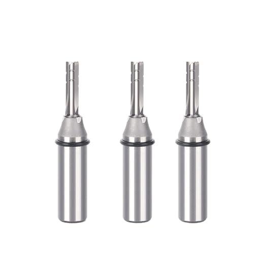 3個 1/2シャンク TCT トリミングストレートフライスカッター MDF 木材 木工 彫刻 ルータービット 超硬 CNC ツール用(36949)