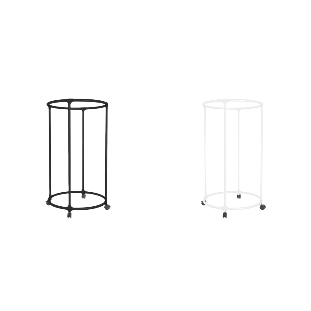 LYEAA Circular Drying Rack with Wheels 360° Rotating Clothing Organizer for Stores Clothing Drying Rack