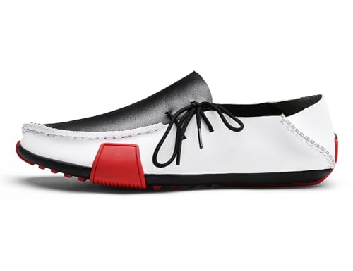 YYSPR Men's Genuine Leather Slip-on Stylish Loafers Flats Casual Walking Driving Shoes2